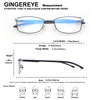 Blue Light Blocking Reading Glasses for Men Women Metal Quality Classic Frame Rectangle Style Comfort Spring Hinges Computer Readers