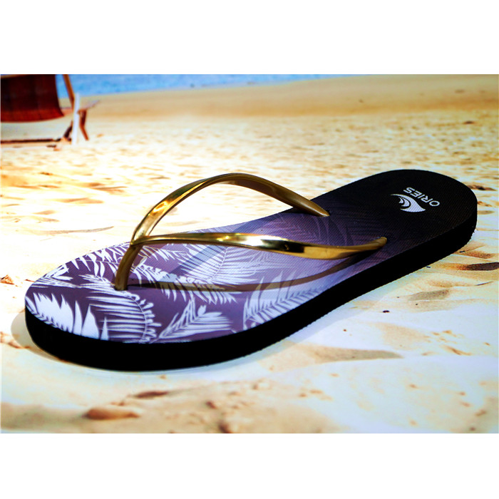 AH-9P066 Impreso playa personalizada colorida Casual Hawaii Verano Zapatillas Flipper Flops Sandalias