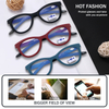 3 Pack Reading Glasses Blue Light Blocking for Women,Designer Cat Eye Frame Ladies Computer Readers with Flexible Spring Hinges