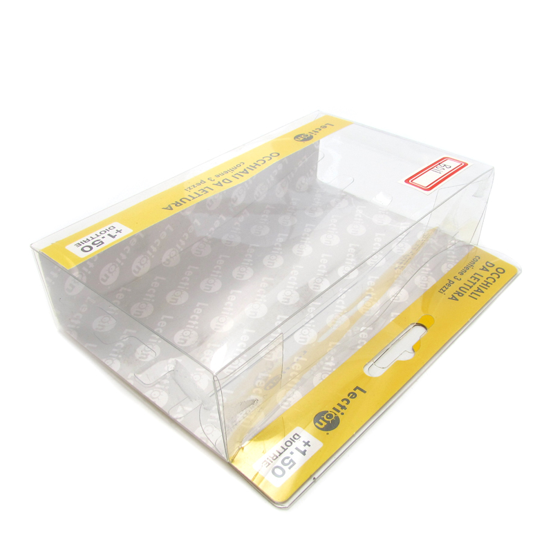 PVC display box with paper
