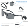 Polarized Sports Sunglasses for Men Women Youth Baseball Fishing Cycling Running Golf Motorcycle TAC Glasses UV400