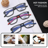 3 Pack Reading Glasses Blue Light Blocking for Men Women,Rectangular Frame Computer Readers with Spring Hinge Anti Glare UV Ray Filter Eyeglasses
