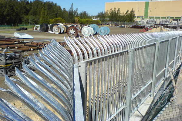 Bent Top Palisade Fence