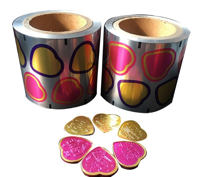 Aluminum Foil for Heart Shaped Chocolate Wrapping
