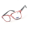 Blue Light Blocking Computer Reading Glasses Fashion Square Readers with Spring Hinge for Women Men Comfortable Eyeglasses BR2020