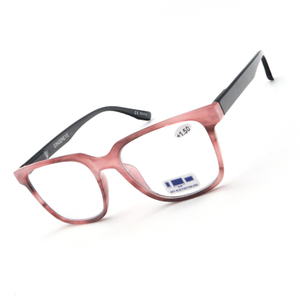 Blue Light Blocking Computer Reading Glasses Fashion Square Readers with Spring Hinge for Women Men Comfortable Eyeglasses BR2020