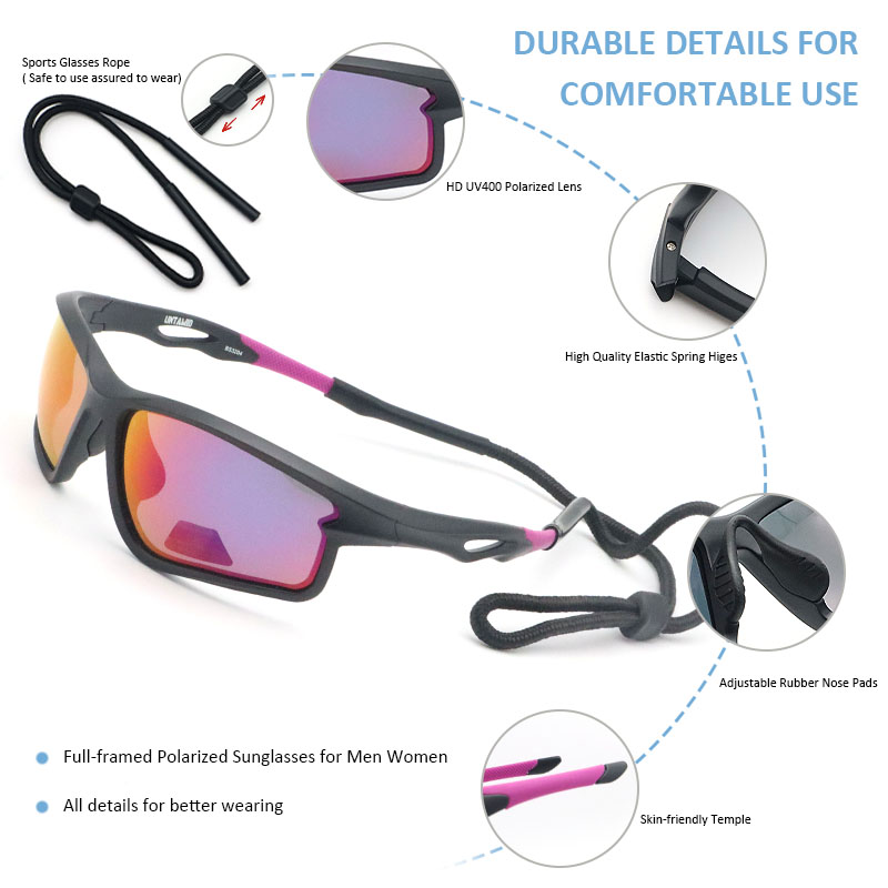 Polarized Sports Sunglasses for Men Women Youth Baseball Fishing Cycling Running Golf Motorcycle TAC Glasses UV400