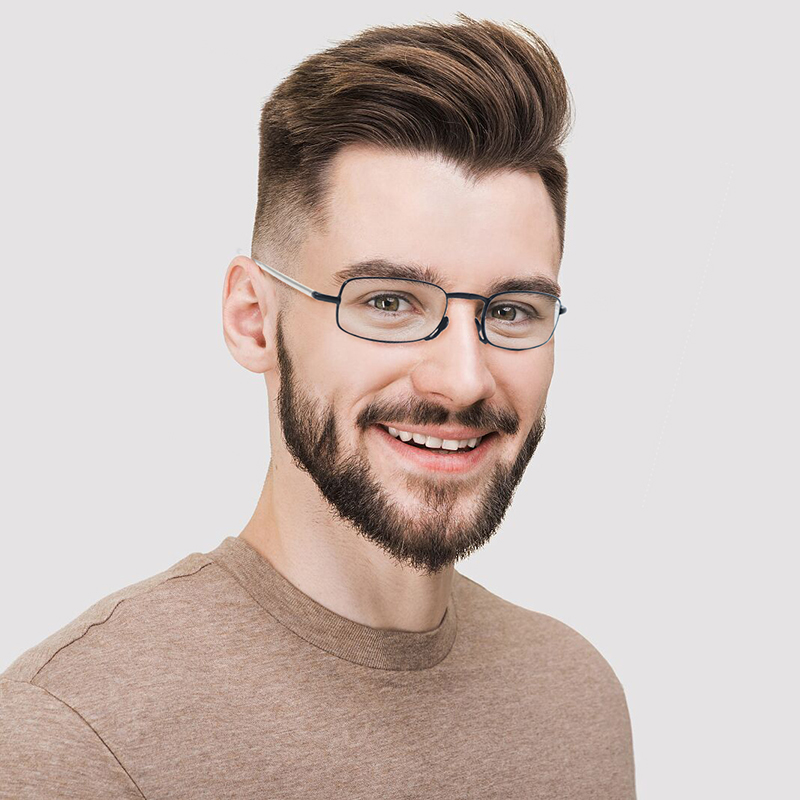 Reading Glasses 2 Pair Black and Red Readers Compact Folding Unisex Glasses for Reading Case Included