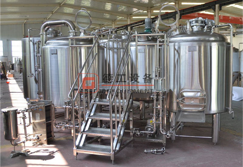 1000L brewery equipment 3-vessel beer brewhouse