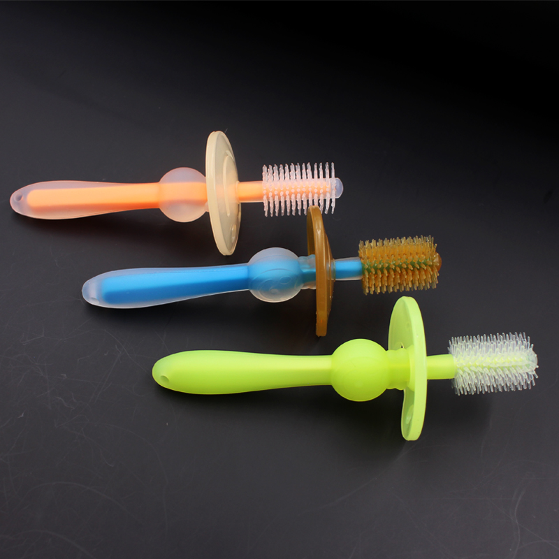 Cepillo de dientes de silicona para niños