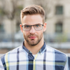 3 Pack Reading Glasses for Men with Blue Light Blocking Stylish Metal Frame Readers
