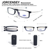 3 Pack Folding Reading Glasses Blue Light Blocking with Mini Portable Clip Case Men Women Small Readers Spring Hinge Pocket Eyeglasses