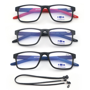 3 Pack Reading Glasses Blue Light Blocking for Men Women,Rectangular Frame Computer Readers with Spring Hinge Anti Glare UV Ray Filter Eyeglasses