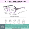 3 Pack Reading Glasses Blue Light Blocking for Women,Designer Cat Eye Frame Ladies Computer Readers with Flexible Spring Hinges