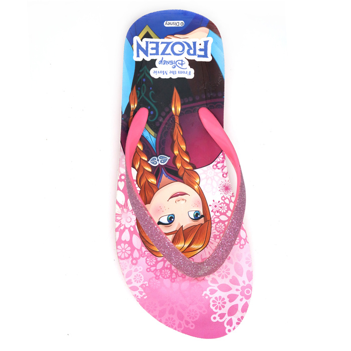 Chausson à semelle intérieure confortable Disney Frozen de couleur rose