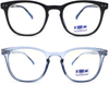 Reading Glasses for Women 2 Pack GINGEREYE Trendy Blue Light Blocking Reader Anti Glare Filter Square Eyeglasses w/Spring Hinge