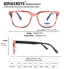 Blue Light Blocking Computer Reading Glasses Fashion Square Readers with Spring Hinge for Women Men Comfortable Eyeglasses BR2020