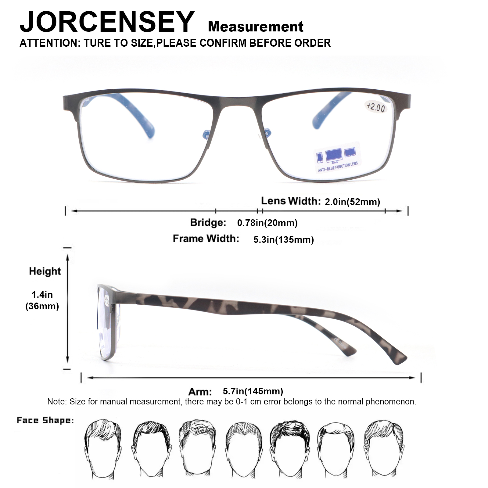 3 Pack Reading Glasses for Men with Blue Light Blocking Stylish Metal Frame Readers