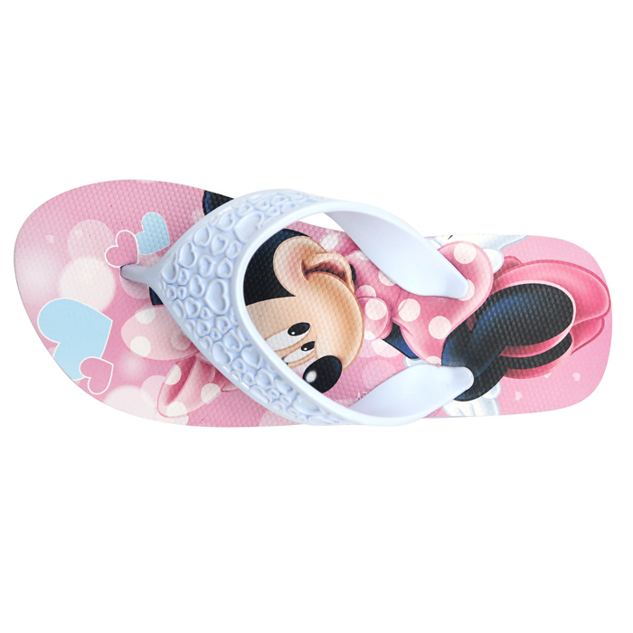 Chanclas anchas de tacón alto de Minnie Mouse para niñas