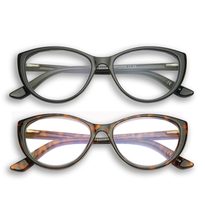 Fashion Ladies Cat Eye Blue Light Reading Glasses Women Anti-blue Light Reader W/Spring Hinge