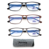 3 Pack Reading Glasses for Men with Blue Light Blocking Stylish Metal Frame Readers