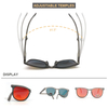 Easy Carry Polarized Mini Folding Sunglasses for Women Men , Portable Pocket Lightweight Sun Glasses
