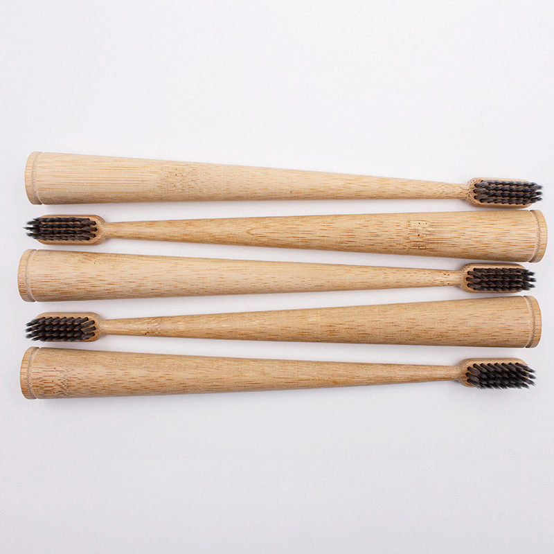 Cepillo de dientes de bambú en forma de árbol