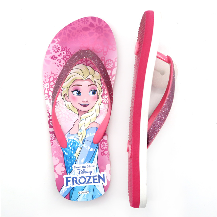 Chausson à semelle intérieure confortable Disney Frozen de couleur rose