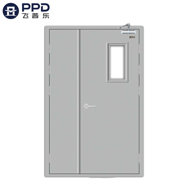 FPL-H5001 Inactive Double Leaf Custom Stainless Steel Fire Rated Door