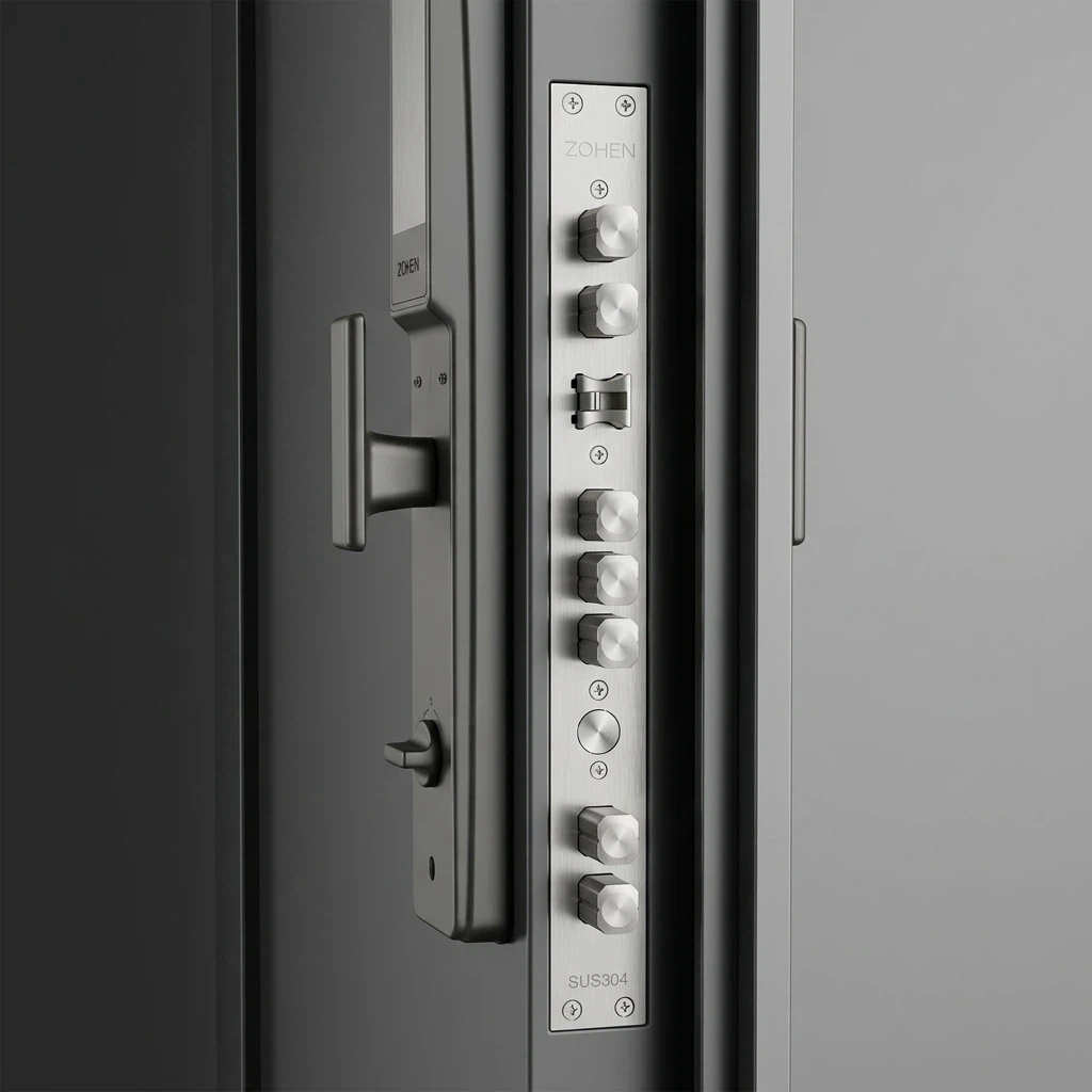 High Quality Steel Security Door with Smart Digital Lock System Providing Reliable Protection