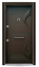 New Design Steel Wooden Turkish Doors External Safety Armored Turkey Door Residential House Entry Doors