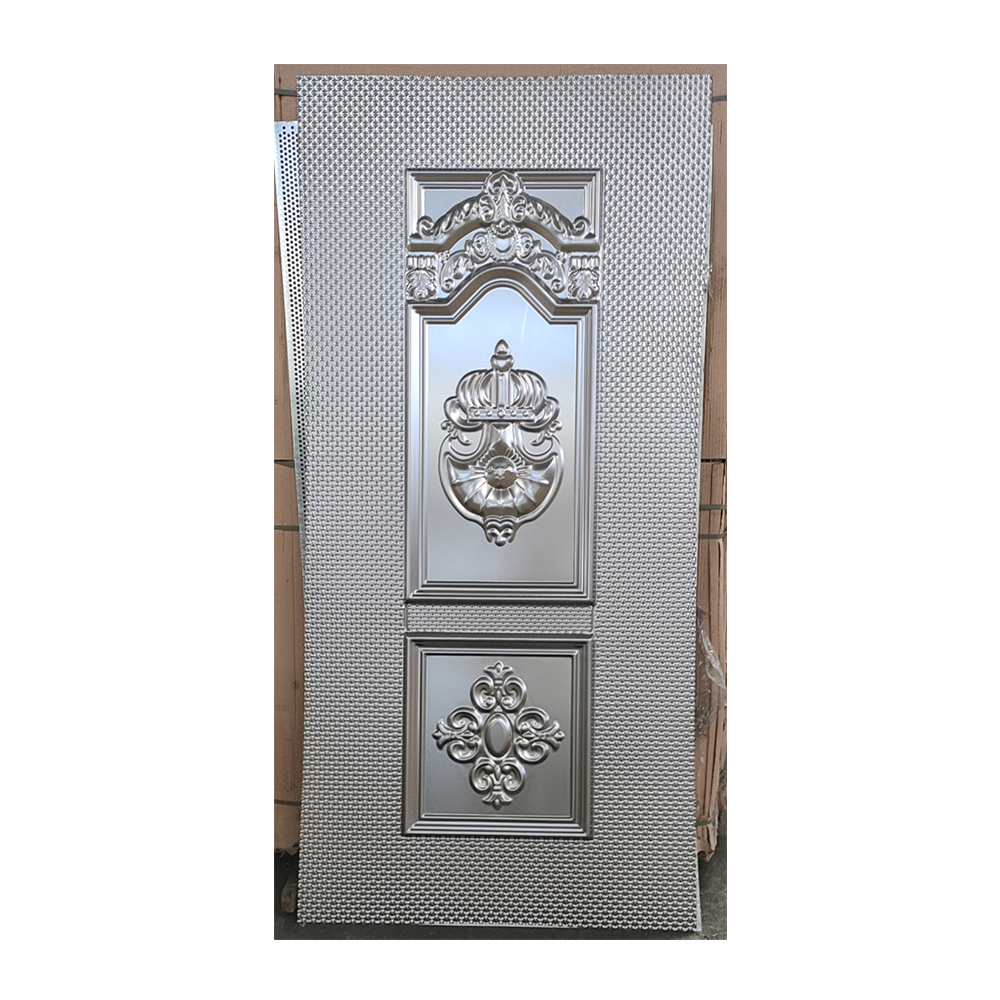 Professional Sheet Factory Reasonable Door Skin Price Moulded Steel Entry Door Embossed Pressed Metal Sheet Panel