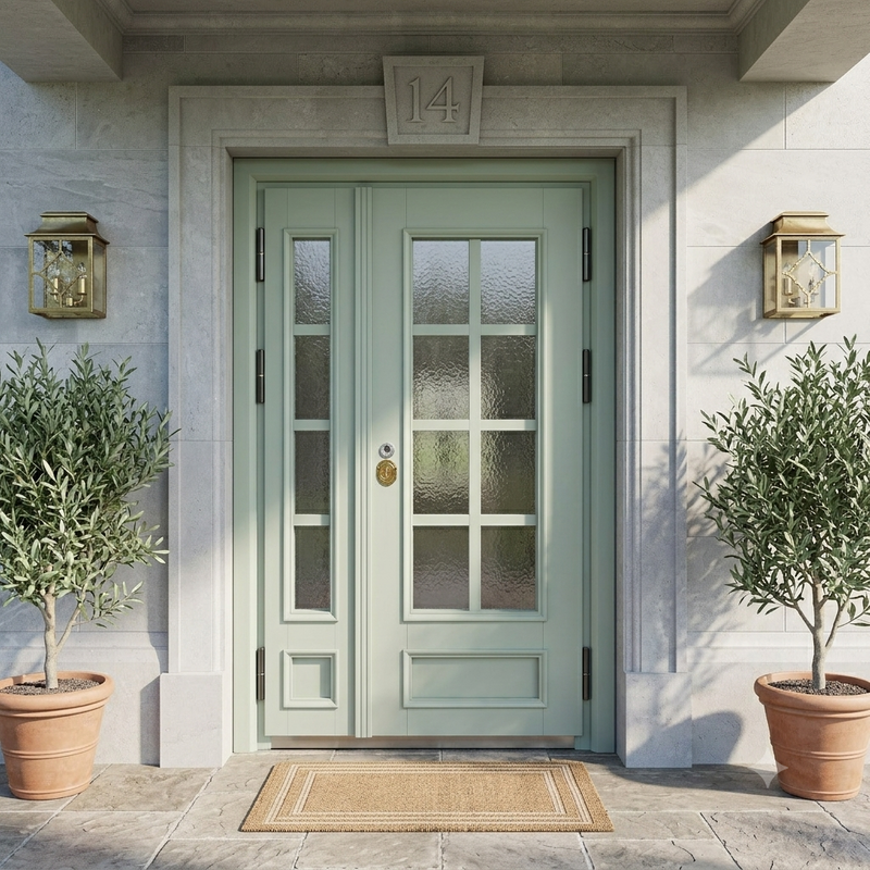 Heavy Duty Anti-Theft Steel Entry Main Glass Door for Residential Home