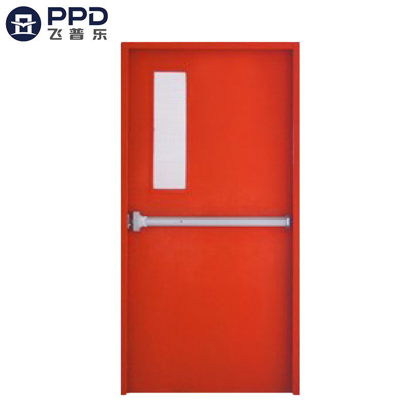 FPL-H5015 Red Alarmed Emergency Exit Stainless Steel Fire Rated Front Single Door