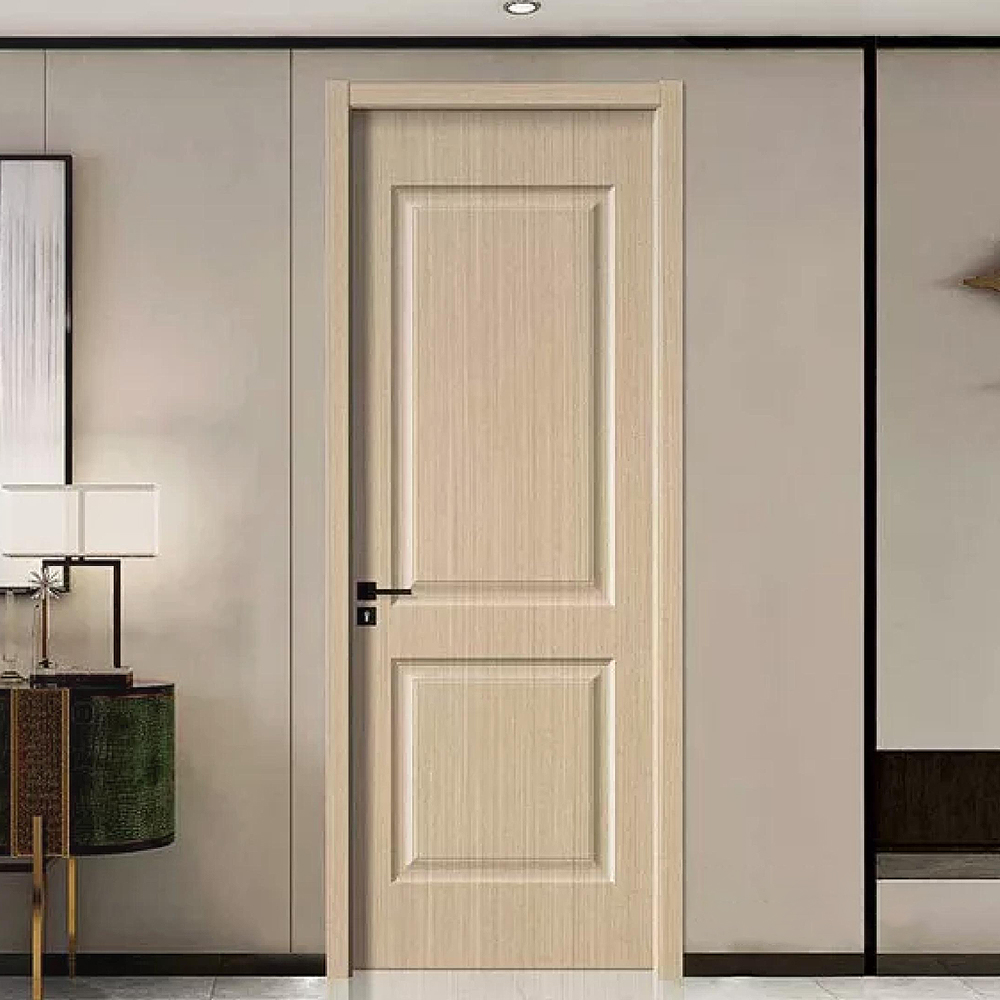European Simple Wood Room Door With Frame Interior Design Soundproof Wpc Waterproof House Door
