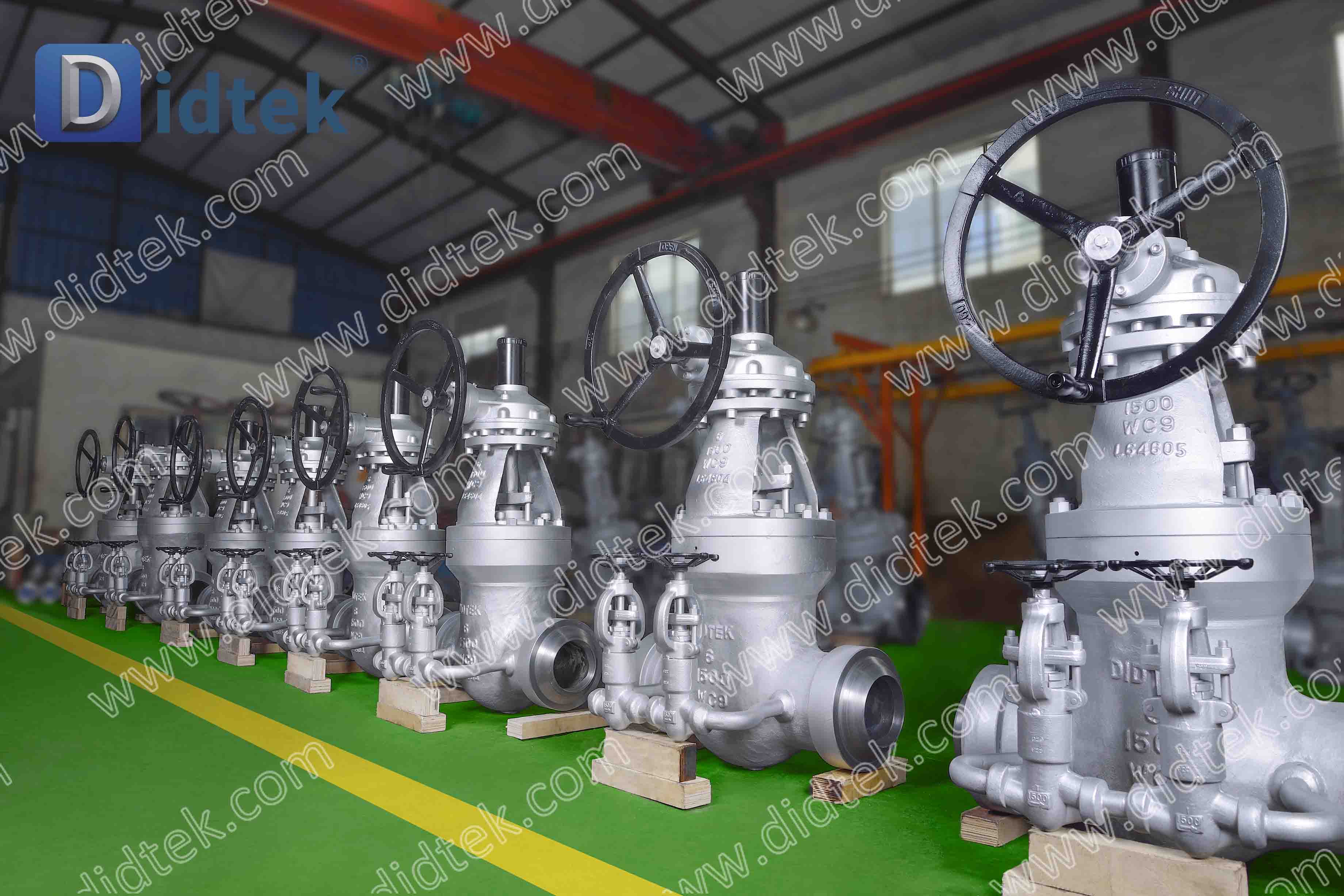 A-12 DIDTEKCSGV Cast Steel Gate Valve-Oil Refinery High Pressure Temperature WC9 Chrome Moly PSB Gate Valve With F22 Bypass