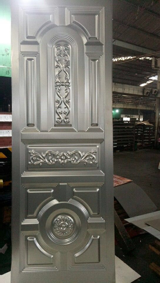 Modern Design Steel Safety Door Skin Stamped Molded Steel Door Skin Galvanized Steel Sheet