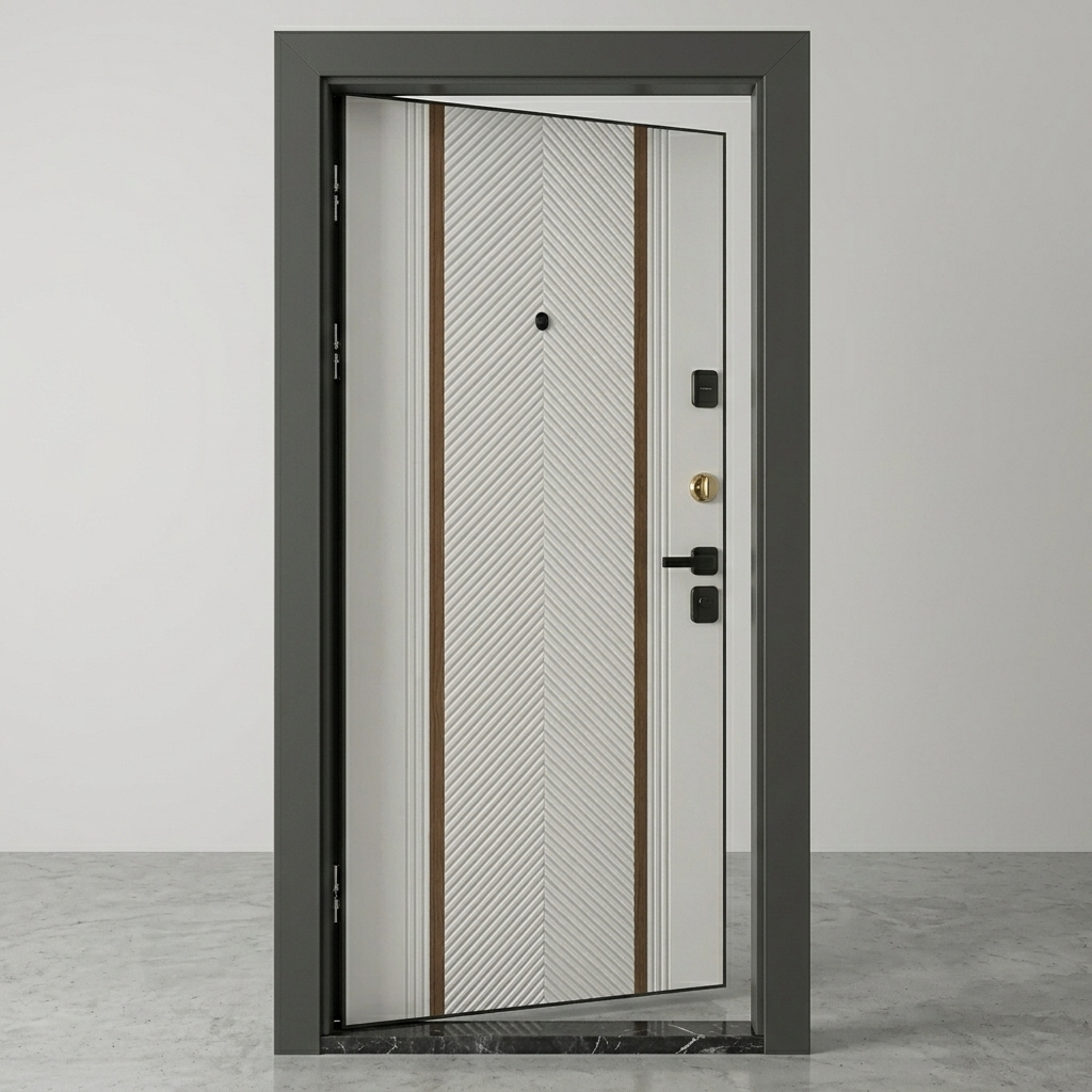 Single Leaf Russia Exterior Steel Door Main Gate Security Entrance Door Designs