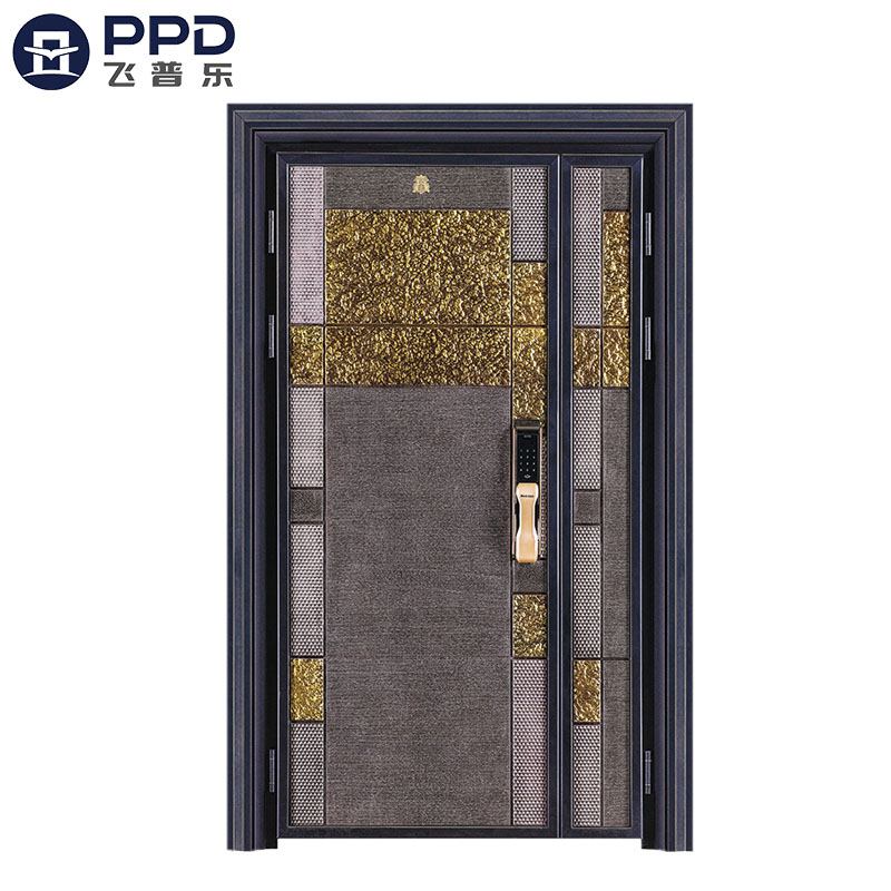 FPL-8010 Inactive Double Leaf Bullet Proof Special Design Aluminium Cast Door