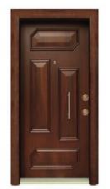 Turkish Safety Steel Wooden Exterior Entry Security Turkey Armored Door