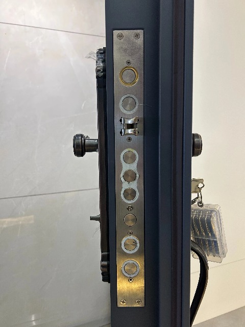 Secure Double Entry Door with Art Glass Design Premium Villa Door for Main Entrance