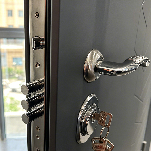 Modern Luxury Customized Steel Security Entry Door Main Door for Apartment