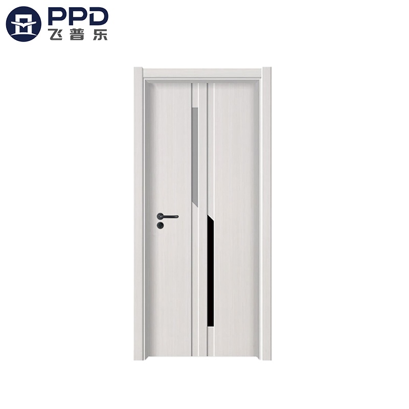 PHIPULO White Plain Wood Interior MDF Melamine Door 