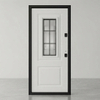 Russia Design Glass Metal Steel Entry Doors Metal+MDF Panel Security Single Door