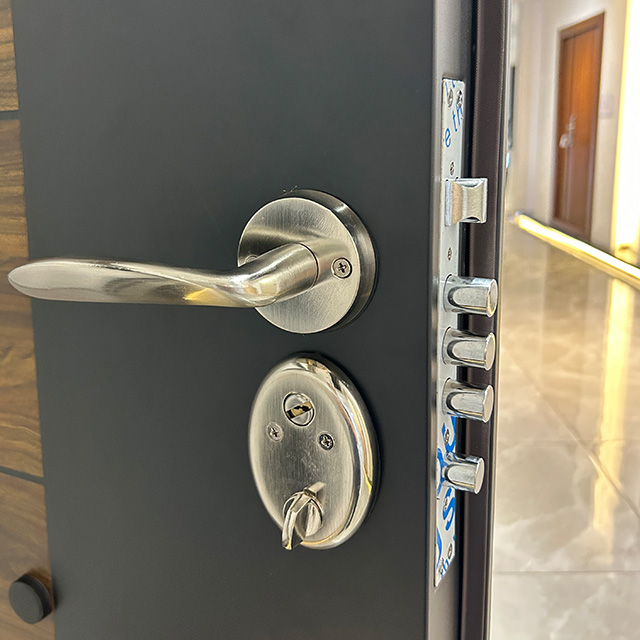 Luxury Customized Security Entry Front Steel Door Main Door for Buildings