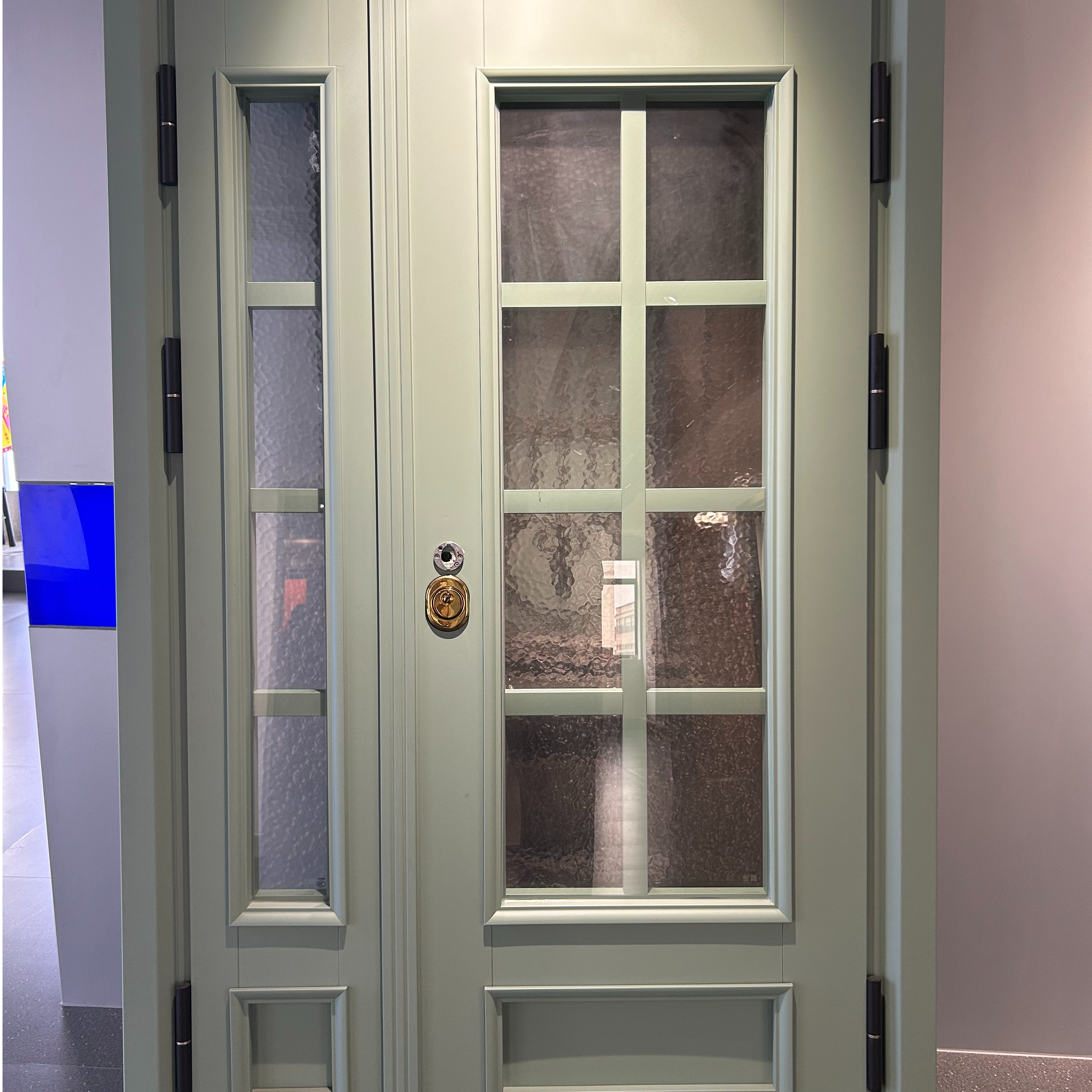 Heavy Duty Anti-Theft Steel Entry Main Glass Door for Residential Home