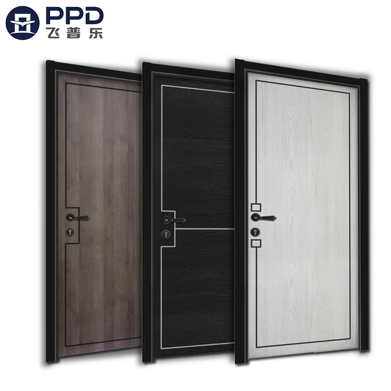 High End Luxurious Soundproof Mdf Doors Luxury Bedroom Customized Mdf Doors