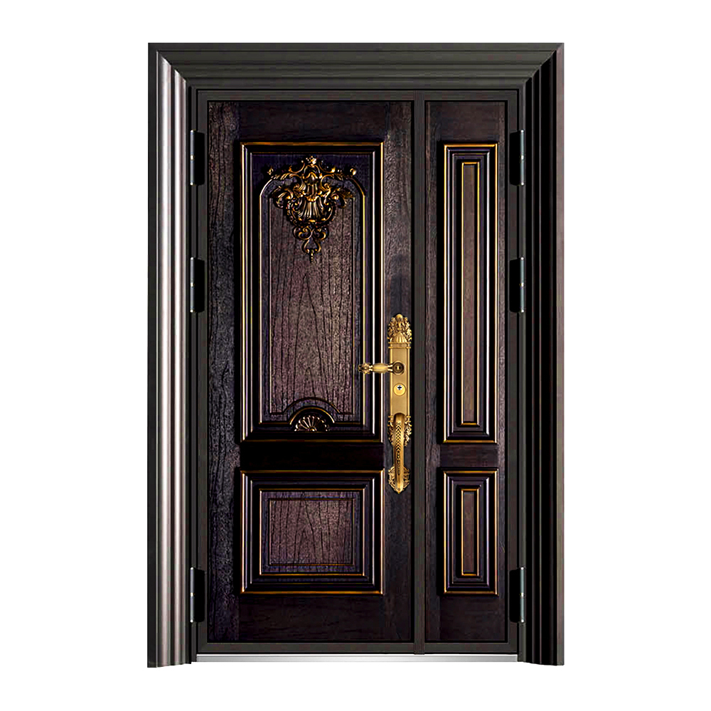 China Factory Luxury Modern House Aluminium Cast Door Exterior Armored Metal Security Doors