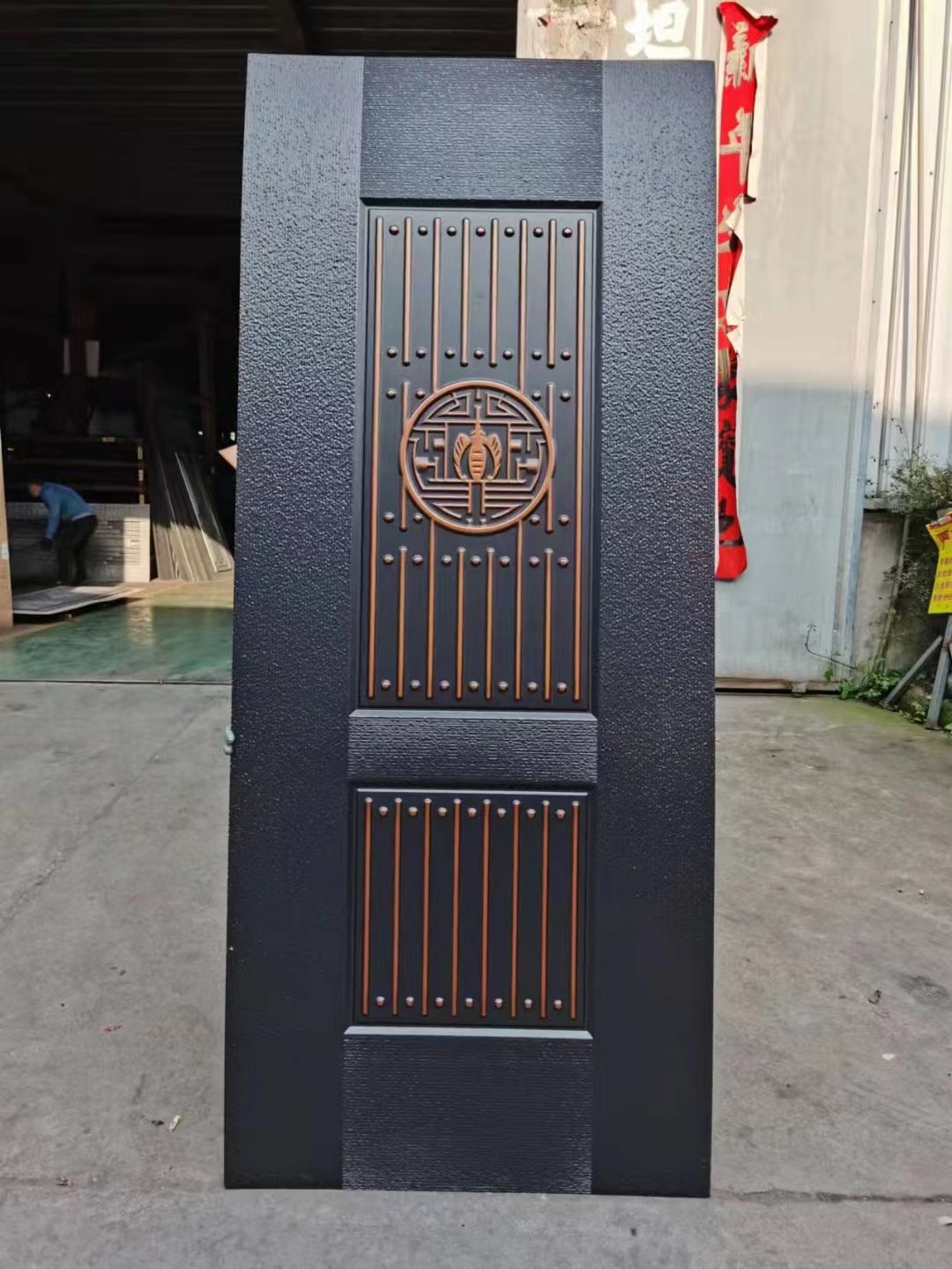 Factory Direct Good Quality Steel Door Skin Cold Embossed Plate Skin Exterior Exterior Steel Sheet Skin