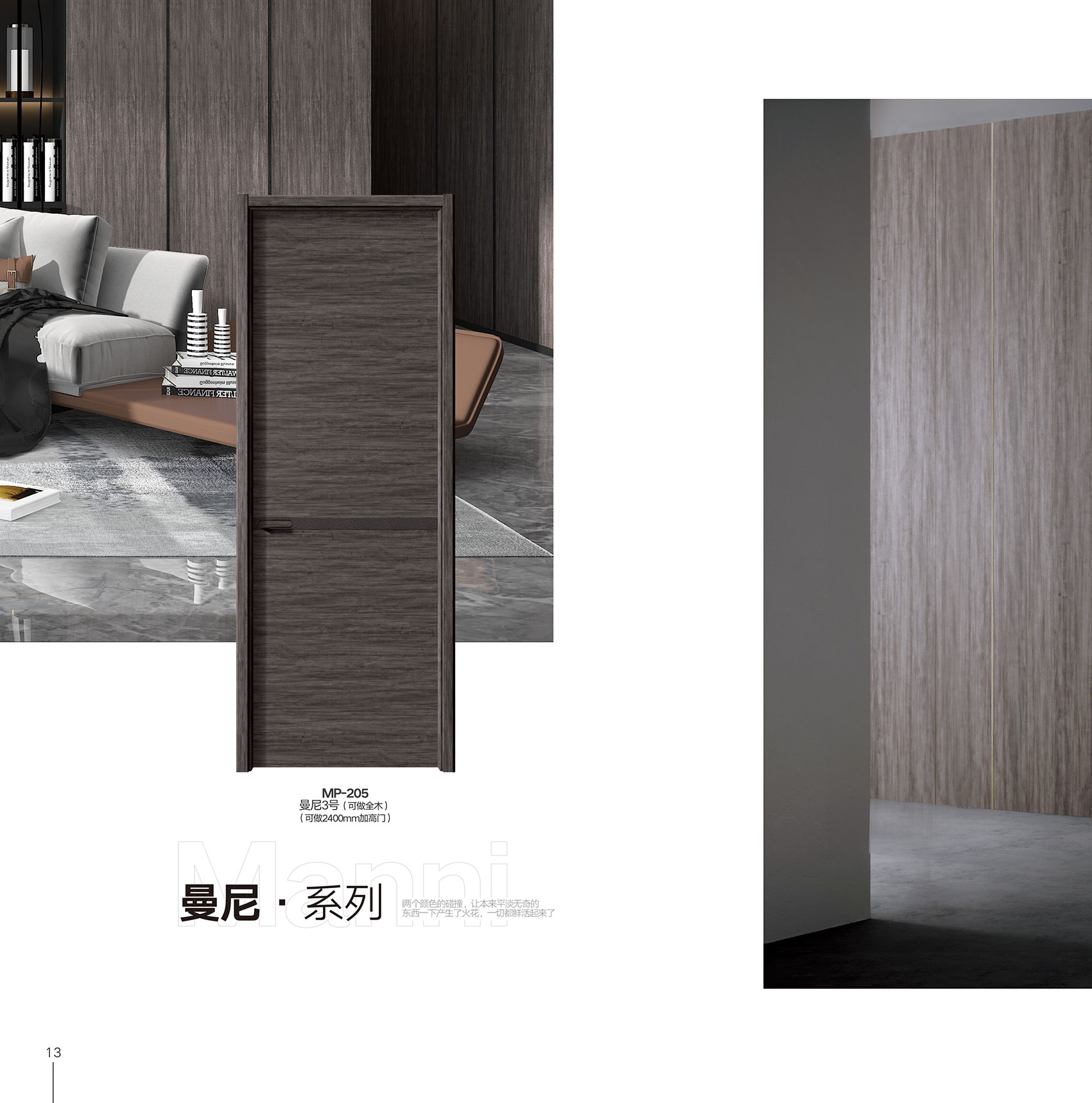 Factory Directly Supply Modern Design Mdf Doors Elegant Wooden Interior Mdf Doors